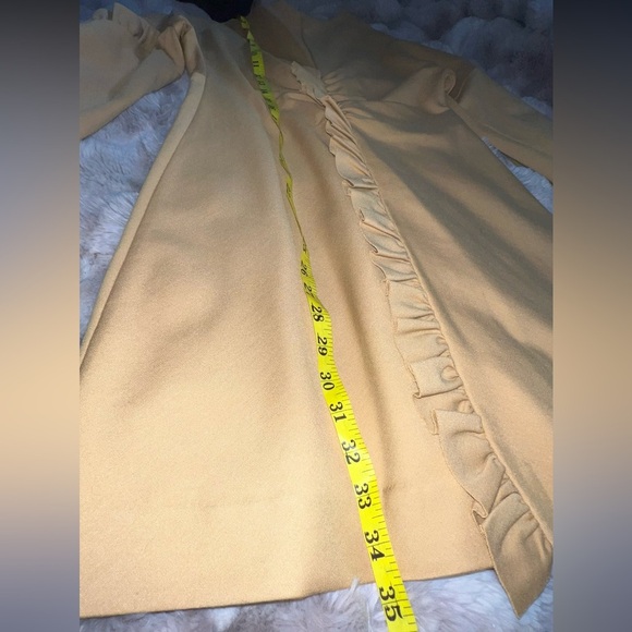 Tibi Mustard/Tan Long Sleeve Dress Size 4 - Picture 9 of 15